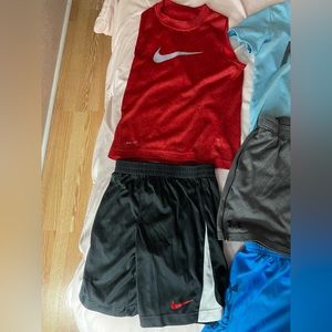 Summer Boys 6/7 bundle= 14 items like new with nike, under armor, ect.